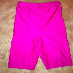 Neon Pink Biker Shorts ❤️